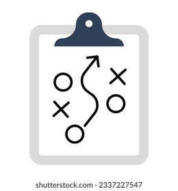 A flat design icon of stratagem