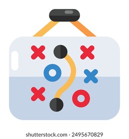 A flat design icon of stratagem
