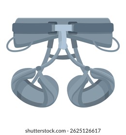 Flat design icon of stylish gray binoculars, representing outdoor exploration and surveillance