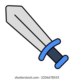 A flat design, icon of sword