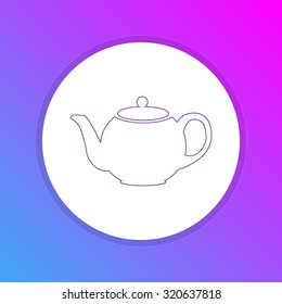 Flat Design Icon - Tea Pot