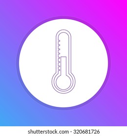 Flat Design Icon - Temperature