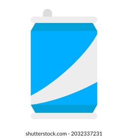 Ein flaches Design-Symbol für Zinnpack