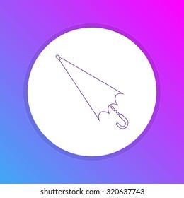 Flat Design Icon - Umbrella
