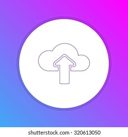 Flat Design Icon - Upload 