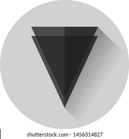 Flat design Icon of Verge Cryptocurrency