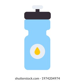 A flat design, icon of water bottle