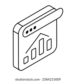 A flat design icon of web graph