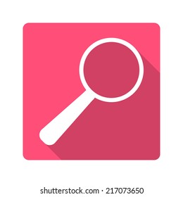 Flat design icon.magnifying glass
