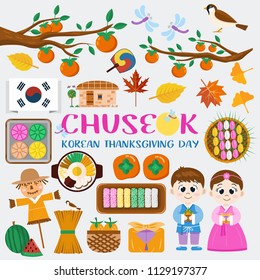 Flat design icons, Chuseok, Korean Mid autumn festival symbols.
Illustration of traditional food, costume and autumn leaves. Flat design icons, Chuseok, Korean Mid autumn festival symbols.
Illustration of traditional food, costume and autumn leaves.