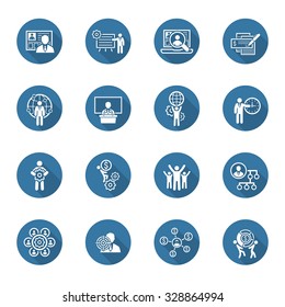 Flat Design Icons Set. Business and Finance.