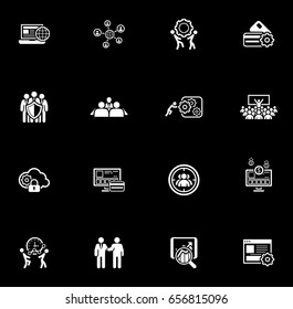Flat Design Icons Set. Business and Finance. Isolated Illustration.