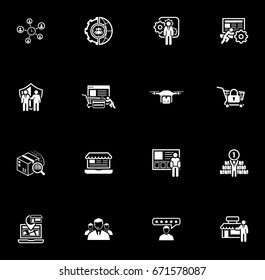 Flat Design Icons Set. Business and Finance. Isolated Illustration
