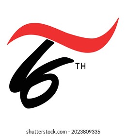 flat design illustration of 76 years of indonesian independence day on white background