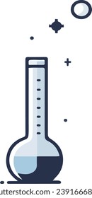 flat design illustration art of science