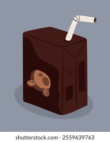 Flat Design Illustration with Box Paper at Chocolate Taste