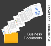 Flat design illustration for business documents, business report, business documents, working, management.
