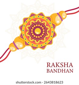 flat design illustration to celebrate raksha bandhan festival