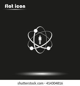 Flat design illustration concept for human skills.