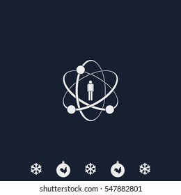 Flat design illustration concept for human skills.