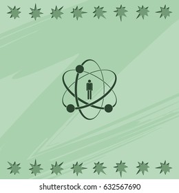 Flat design illustration concept for human skills.