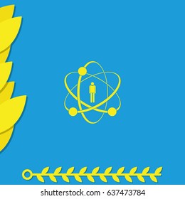 Flat design illustration concept for human skills.