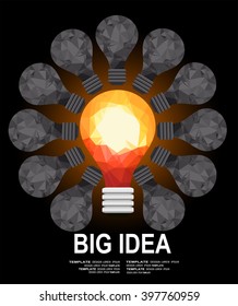 Flat design illustration concepts for big idea, marketing, brainstorming, business, analysis,company strategy, project management. Concept for web banner and promotional material.