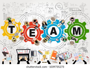 Flat design illustration concepts for business analysis and planning, consulting, teamwork, project management, financial report and strategy . Concepts web banner and printed materials.