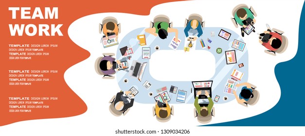 Flat design illustration concepts for business analysis and planning, consulting, team work, project management, financial report and strategy . Concepts web banner and printed materials.