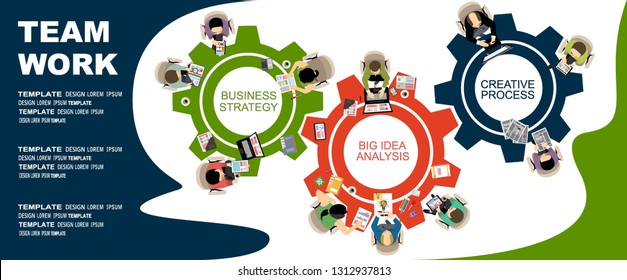 Flat design illustration concepts for business analysis and planning, consulting, team work, project management, financial report and strategy . Concepts web banner and printed materials.