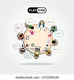 Flat design illustration concepts for business analysis and planning, consulting, team work, project management, financial report and strategy . Concepts web banner and printed materials.