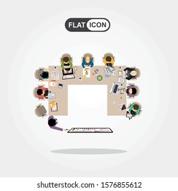 Flat design illustration concepts for business analysis and planning, consulting, team work, project management, financial report and strategy . Concepts web banner and printed materials.
