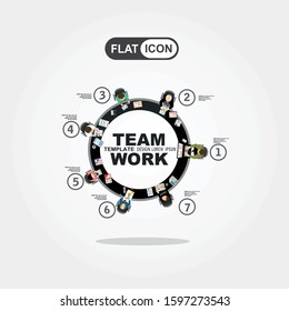 Flat design illustration concepts for business analysis and planning, consulting, team work, project management, financial report and strategy . Concepts web banner and printed materials.