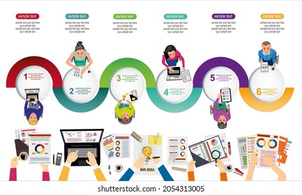Flat design illustration concepts for business analysis and planning, consulting, team work, project management, financial report and strategy . Concepts web banner and printed materials.