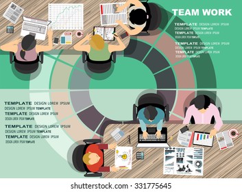 Flat design illustration concepts for business analysis and planning, consulting, team work, project management,financial report and strategy . Concepts web banner and printed materials.