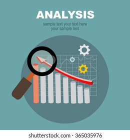 Flat design illustration concepts for business analysis and planning, financial strategy, consulting,project management and development. Concept to building successful business