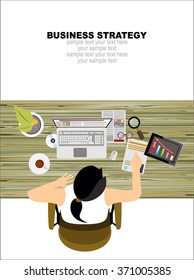 Flat design illustration concepts for business analysis and planning, consulting, team work, project management,financial report and strategy . Concepts web banner and printed materials.