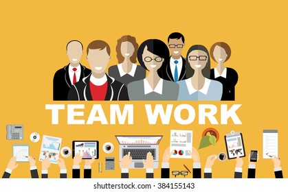 Flat design illustration concepts for business analysis and planning, consulting, team work, project management, financial report and strategy . Concepts web banner and printed materials.