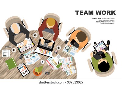 Flat design illustration concepts for business analysis and planning, consulting, team work, project management, financial report and strategy . Concepts web banner and printed materials.