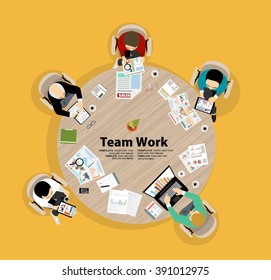 Flat design illustration concepts for business analysis and planning, consulting, team work, project management, financial report and strategy . Concepts web banner and printed materials.