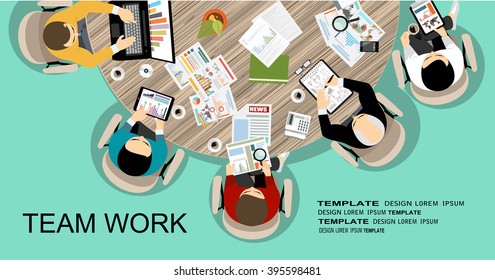 Flat design illustration concepts for business analysis and planning, consulting, team work, project management, financial report and strategy . Concepts web banner and printed materials.