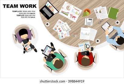 Flat design illustration concepts for business analysis and planning, consulting, team work, project management, financial report and strategy . Concepts web banner and printed materials.