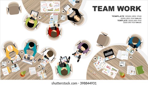 Flat design illustration concepts for business analysis and planning, consulting, team work, project management, financial report and strategy . Concepts web banner and printed materials.