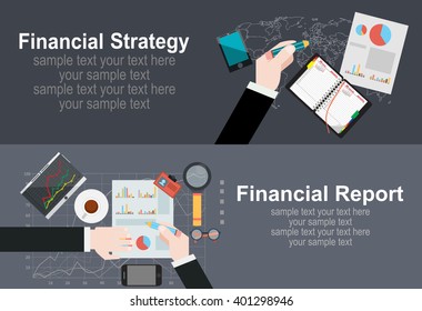 Flat design illustration concepts for business analysis and planning, consulting, team work, project management, brainstorming, research and development. Concepts web banner and printed materials.