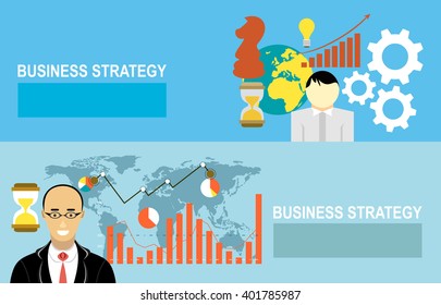 Flat design illustration concepts for business analysis and planning, consulting, team work, project management, financial report and strategy . Concepts web banner and printed materials.