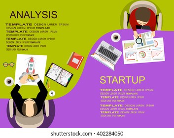 Flat design illustration concepts for business analysis and planning, consulting, team work, project management, financial report and strategy . Concepts web banner and printed materials.