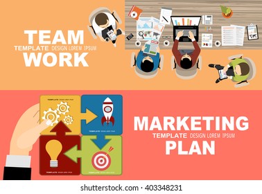 Flat design illustration concepts for business analysis and planning, consulting, team work, project management, financial report and strategy . Concepts web banner and printed materials.