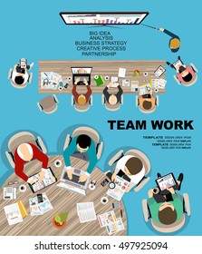Flat design illustration concepts for business analysis and planning, consulting, team work, project management, financial report and strategy . Concepts web banner and printed materials.