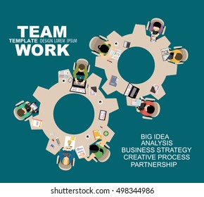 Flat design illustration concepts for business analysis and planning, consulting, team work, project management, financial report and strategy . Concepts web banner and printed materials.