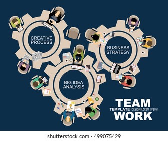 Flat design illustration concepts for business analysis and planning, consulting, team work, project management, financial report and strategy . Concepts web banner and printed materials.